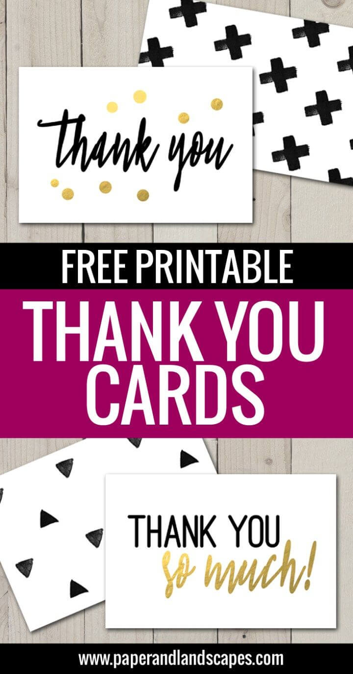 Free Printable Thank You Cards | Freebies | Printable Thank Within Free Templates For Cards Print