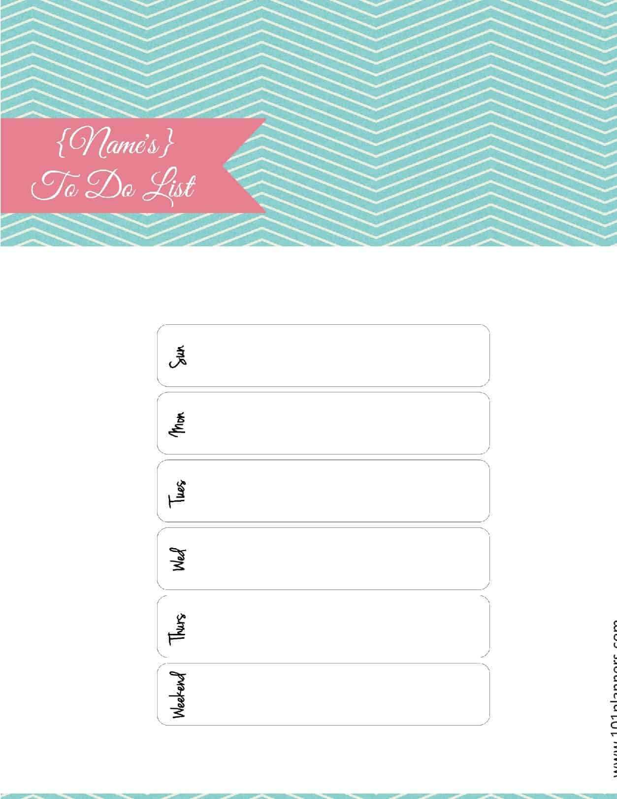 Free Printable To Do List | Print Or Use Online | Access Regarding Blank To Do List Template