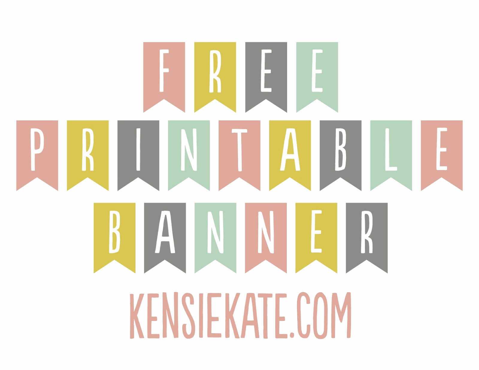 Free Printable Welcome Back Banner Templates