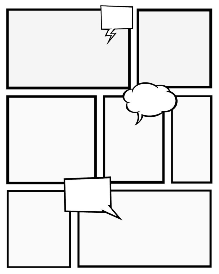 Free Printables Comic Strips To Use For Story Telling 3 With Printable Blank Comic Strip
