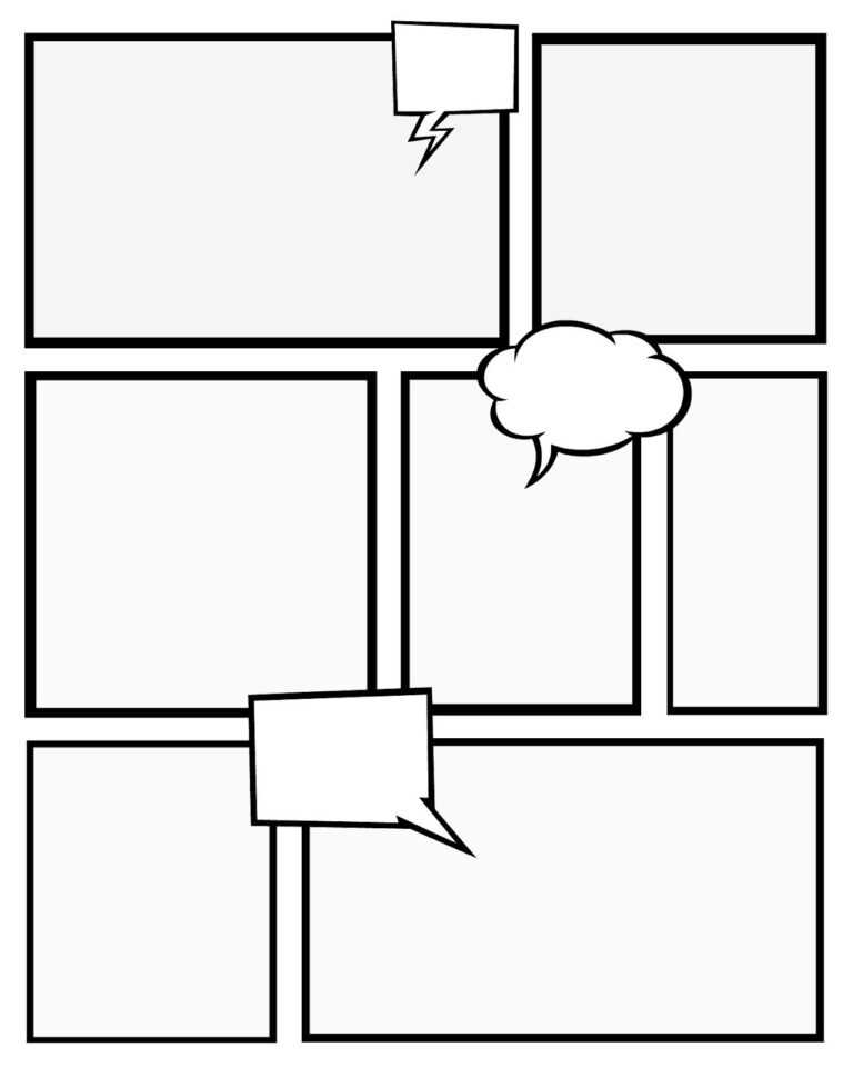 Free Printables Comic Strips To Use For Story Telling 3 With Printable Blank Comic Strip