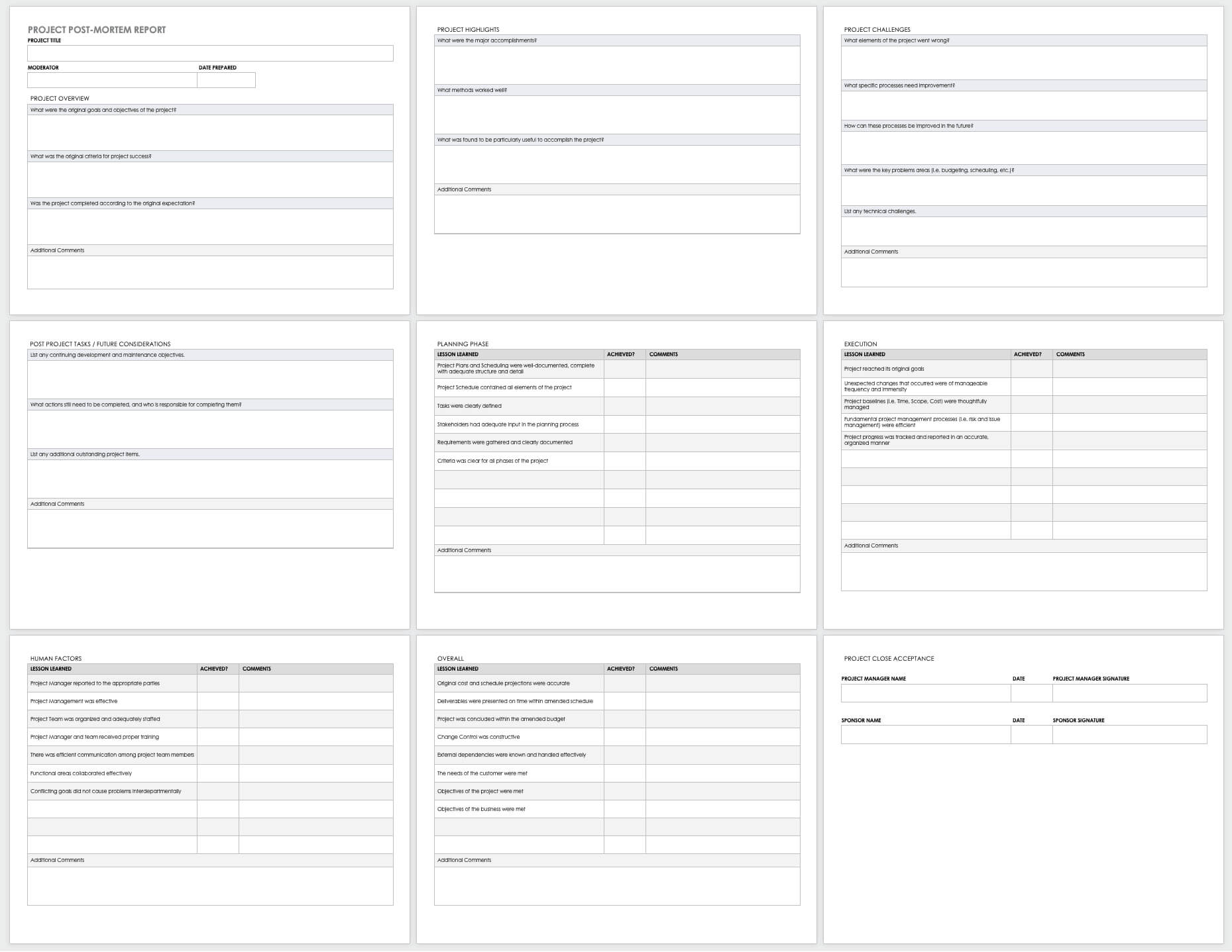 Free Project Report Templates | Smartsheet For Post Project Report Template