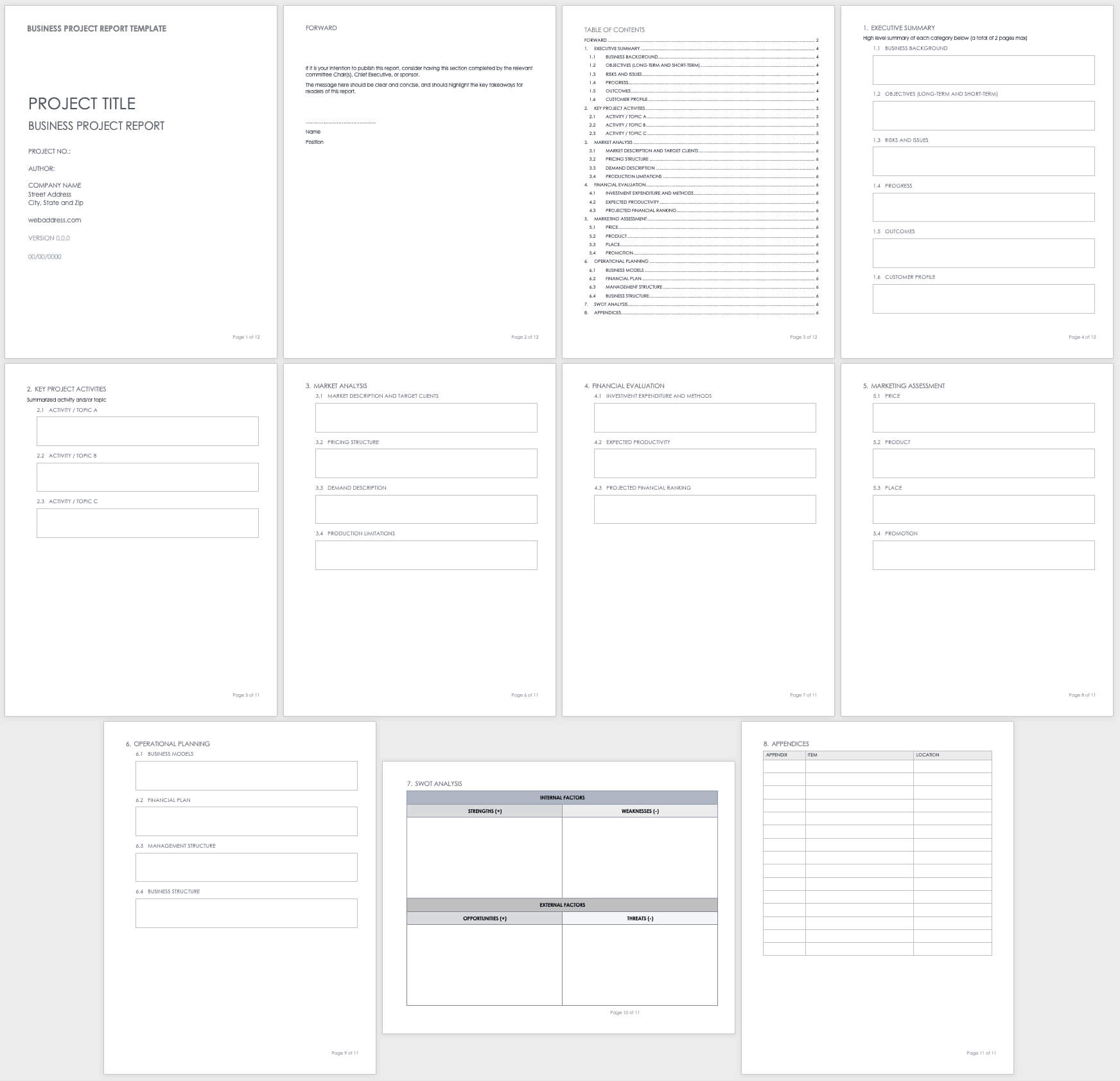 Free Project Report Templates | Smartsheet Intended For Ms Word Templates For Project Report