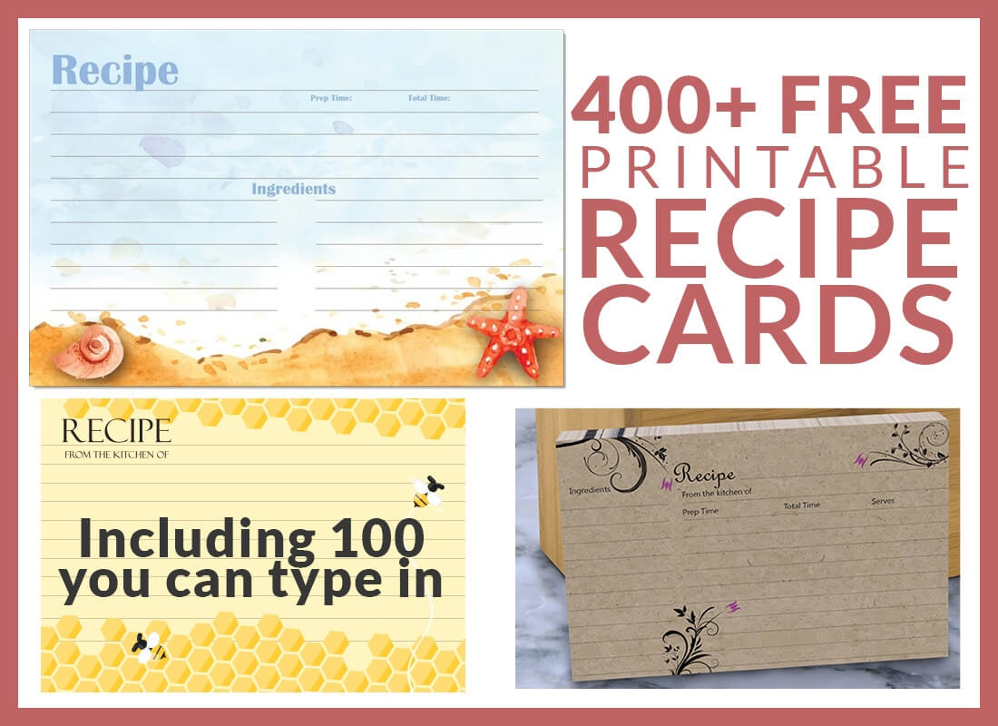 Free Recipe Cards – Cookbook People Pertaining To 4X6 Photo Card Template Free