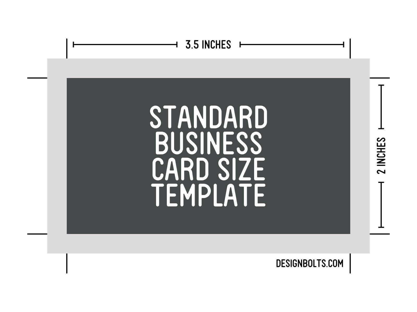 Free Standard Business Card Size, Letterhead & Envelop Sizes For Business Card Size Photoshop Template