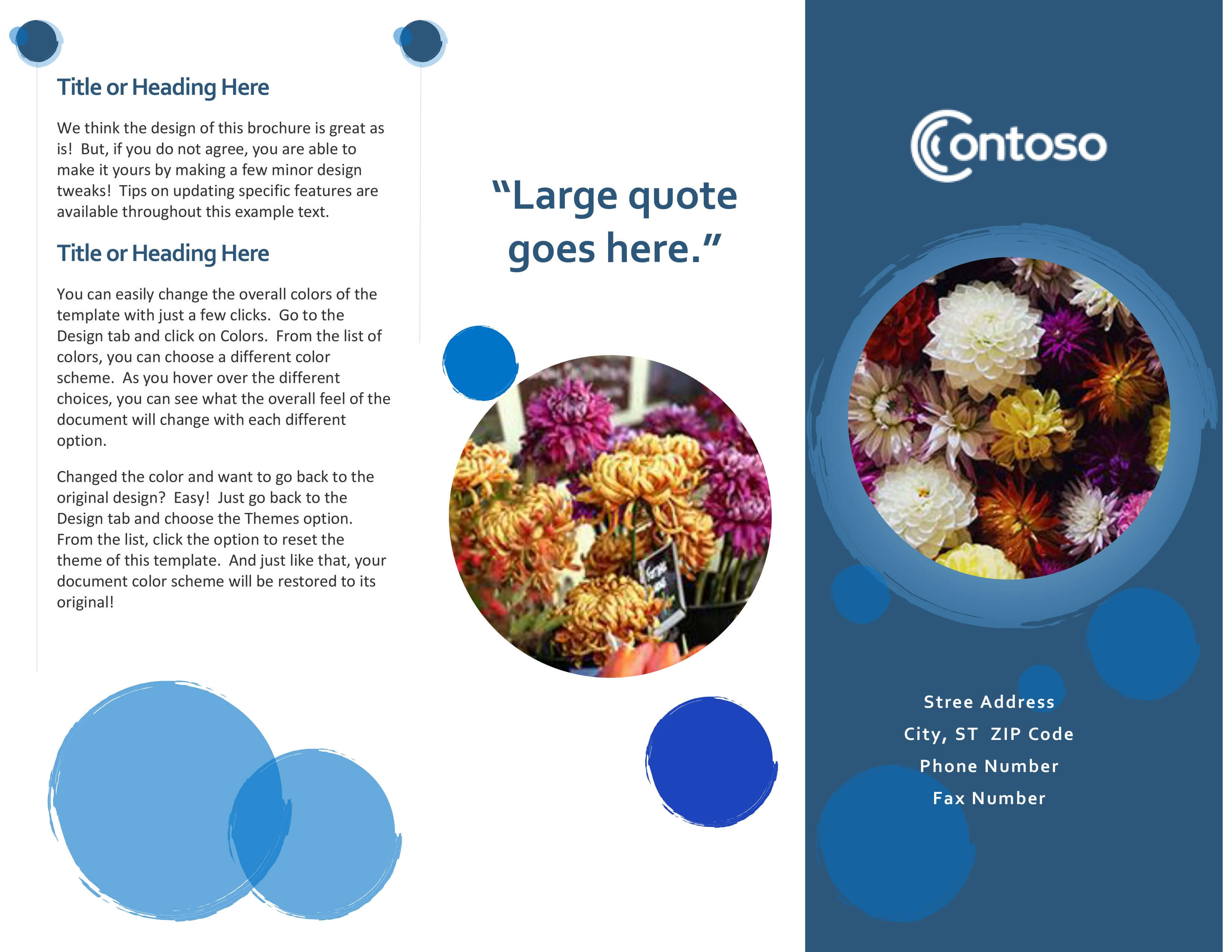Free Template For Brochure Microsoft Office Regarding Free Template For Brochure Microsoft Office