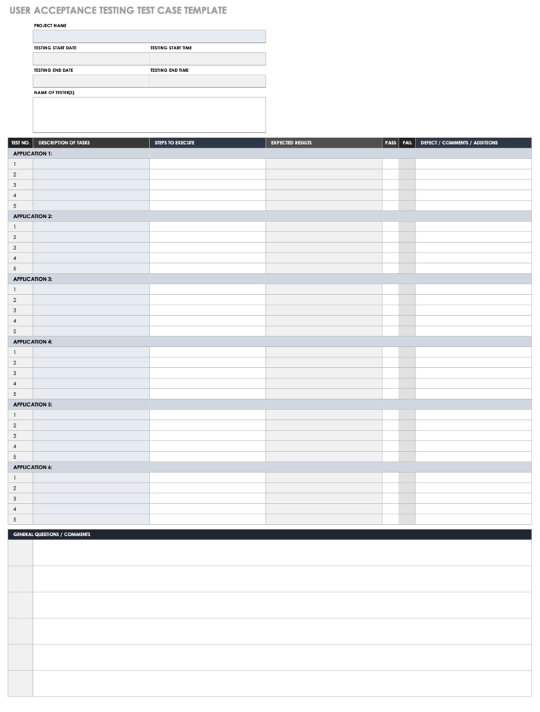 Acceptance Test Report Template