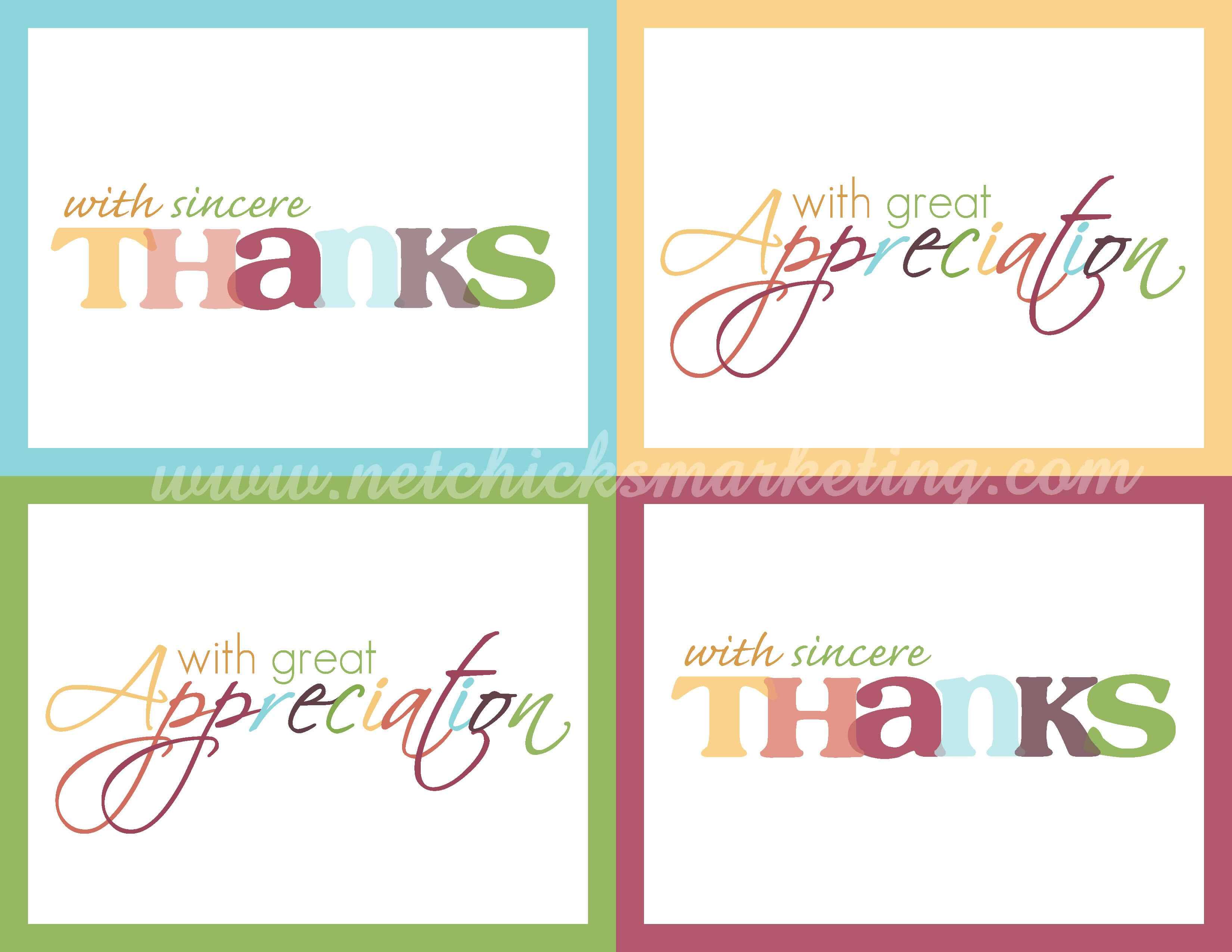 Free Thank You Cards #printable | Printable Thank You Cards With Free Printable Thank You Card Template