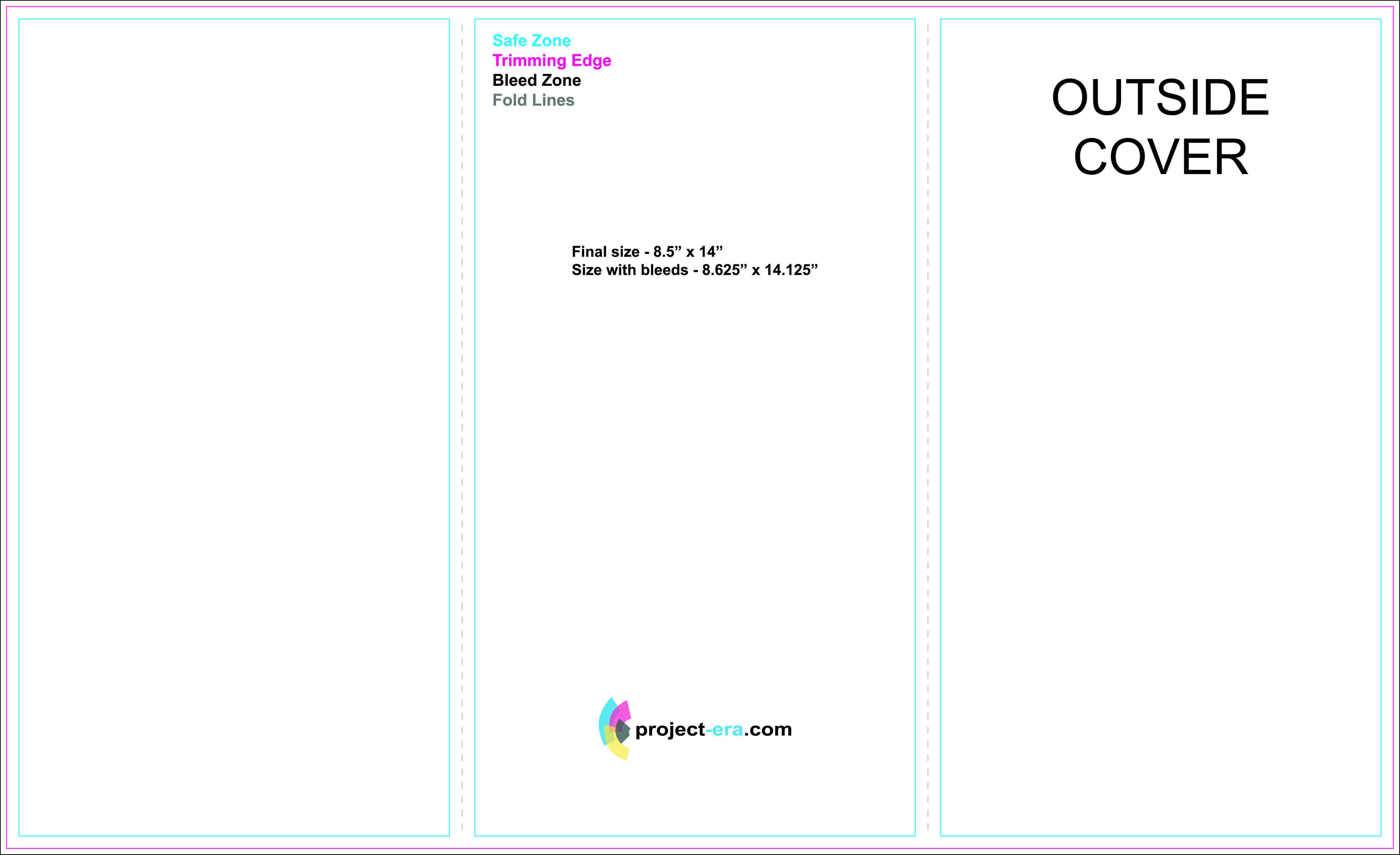 Free Tri Fold Brochure Templates Based On 8.5" X 14" Paper Within Free Tri Fold Brochure Templates Microsoft Word