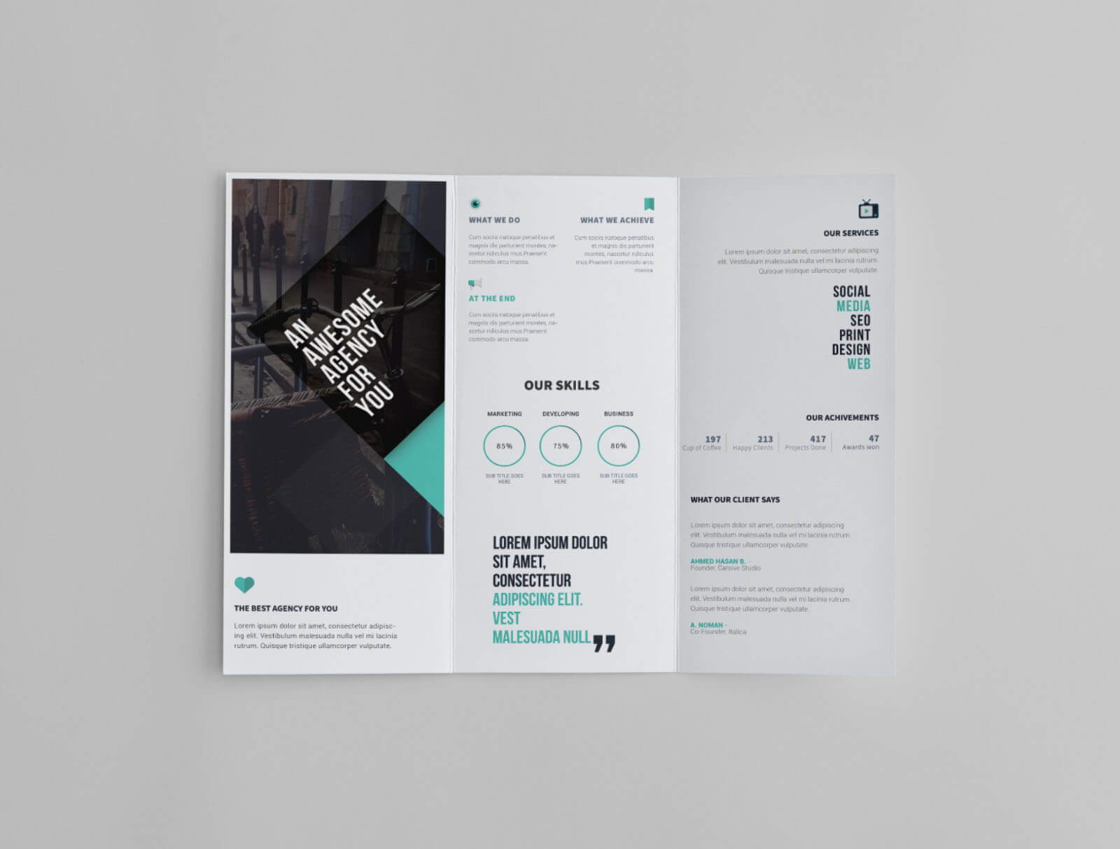 Free Trifold Brochure Template Within Tri Fold Brochure Template Illustrator Free