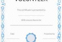 Free Volunteer Appreciation Certificates — Signup pertaining to Volunteer Award Certificate Template