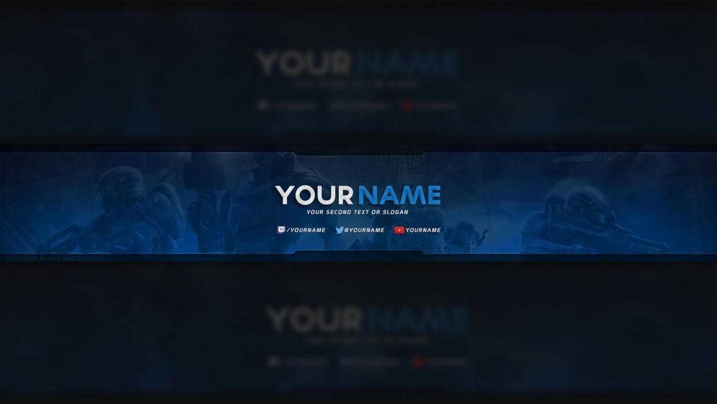 Free Youtube Banner In 2019 | Youtube Banner Template Throughout Youtube Banners Template