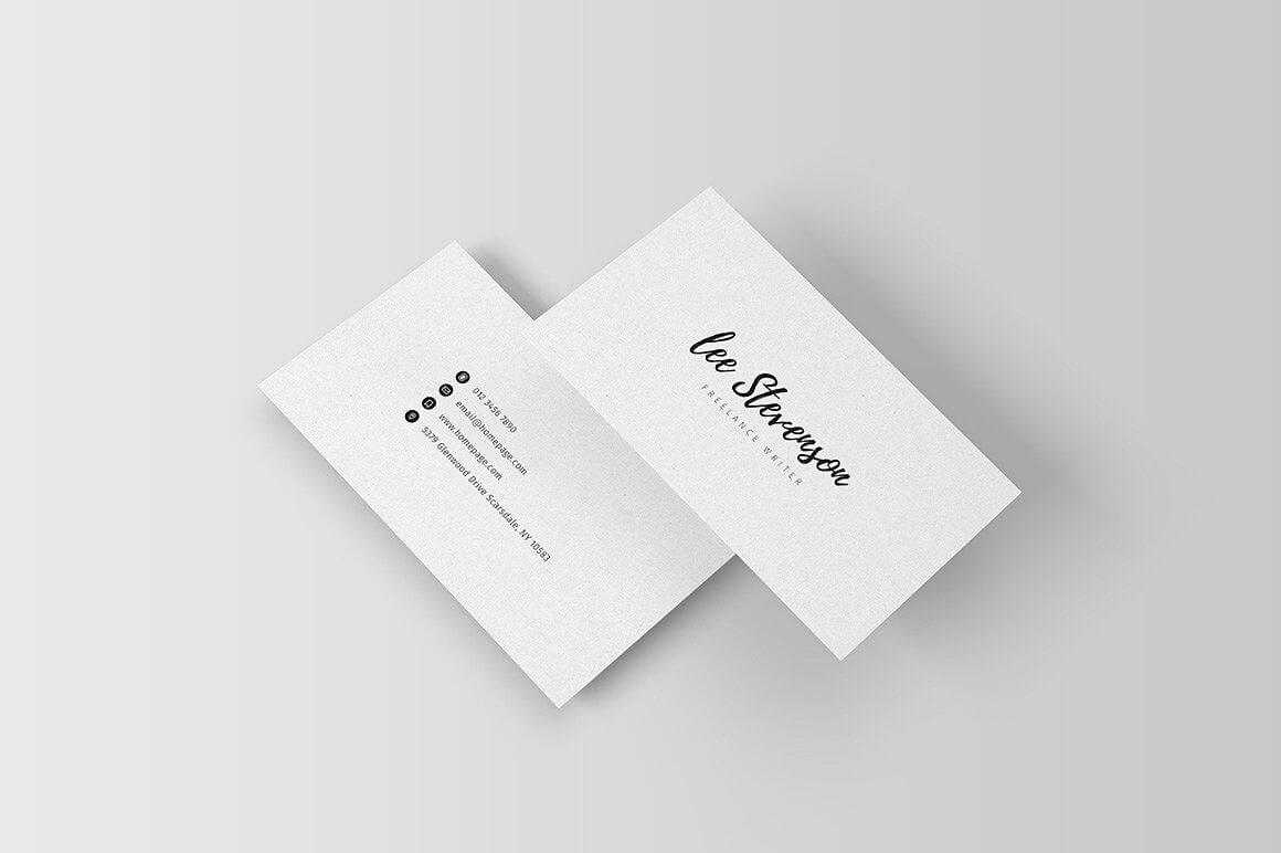 Freelancer Business Card Iii #files#psd#bleeds#size | 3D Pertaining To Freelance Business Card Template