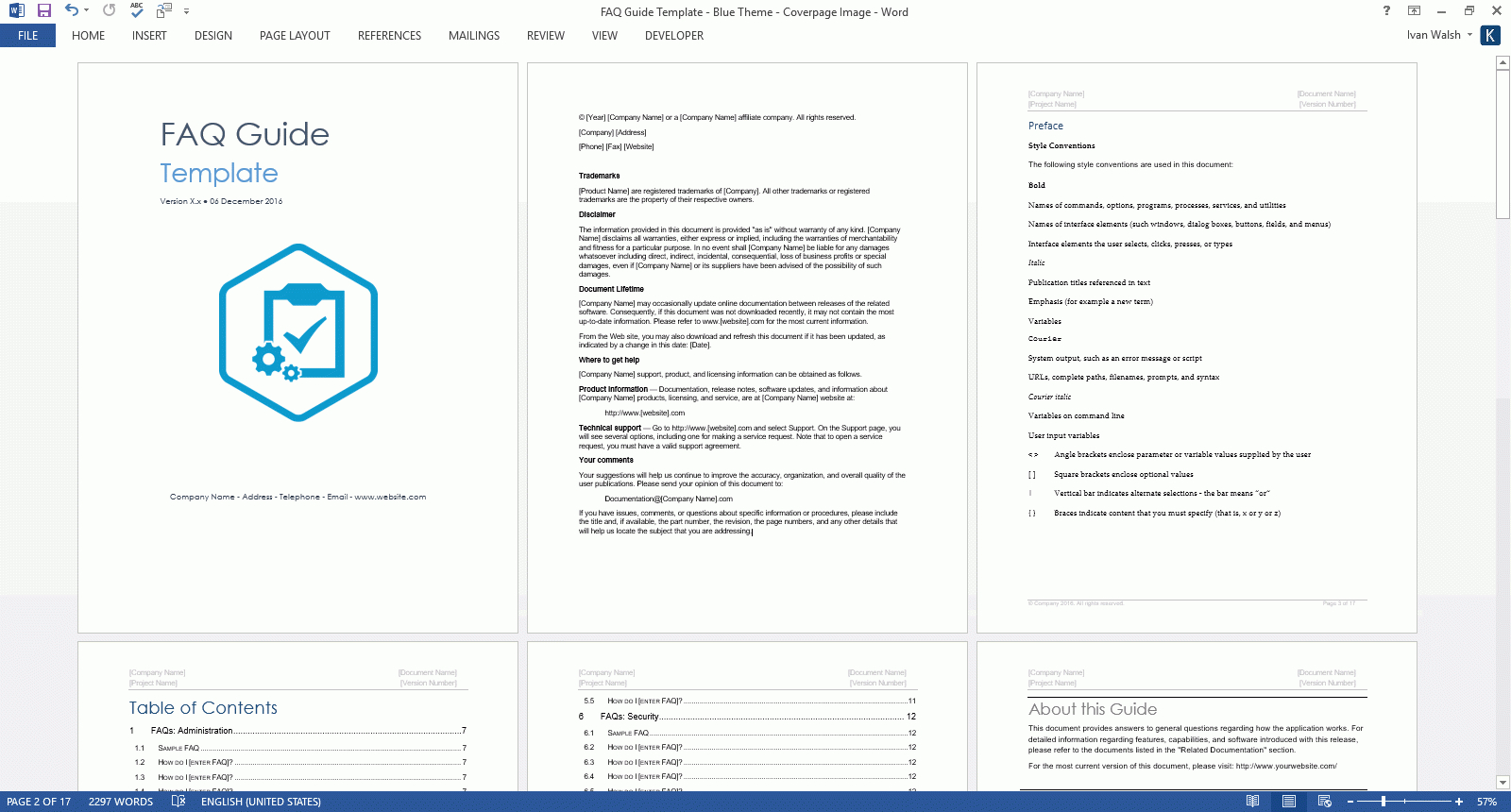 Frequently Asked Questions Templates (Ms Word) – Templates For Test Template For Word