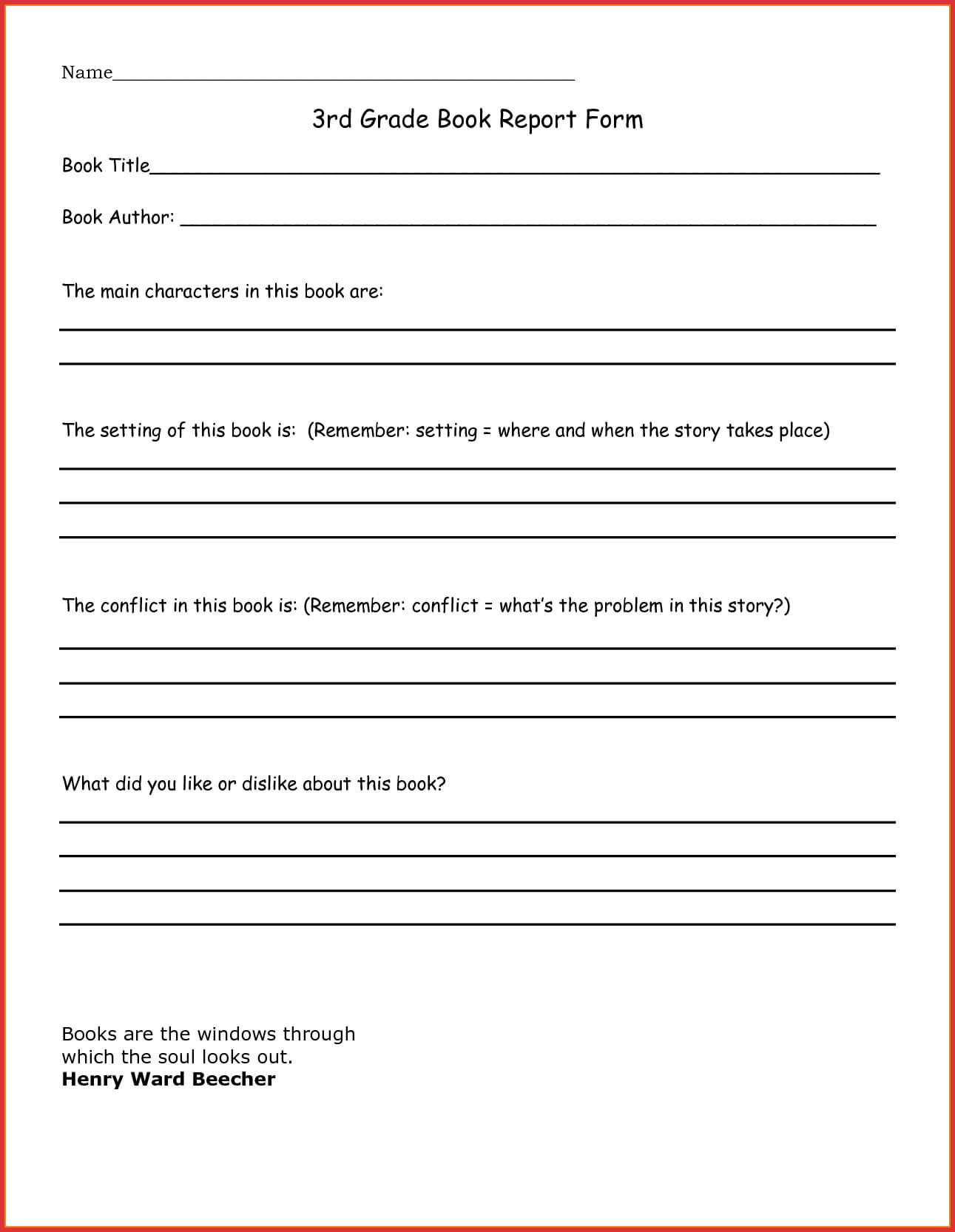 Fresh 3Rd Grade Book Report Template | Job Latter With Regard To Book Report Template 3Rd Grade