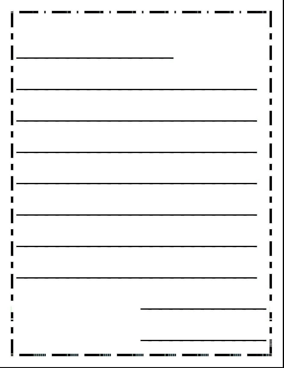 Blank Letter Writing Template For Kids