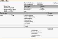 From Calculate Pay Stub Template Word Employee Payroll And with Free Pay Stub Template Word
