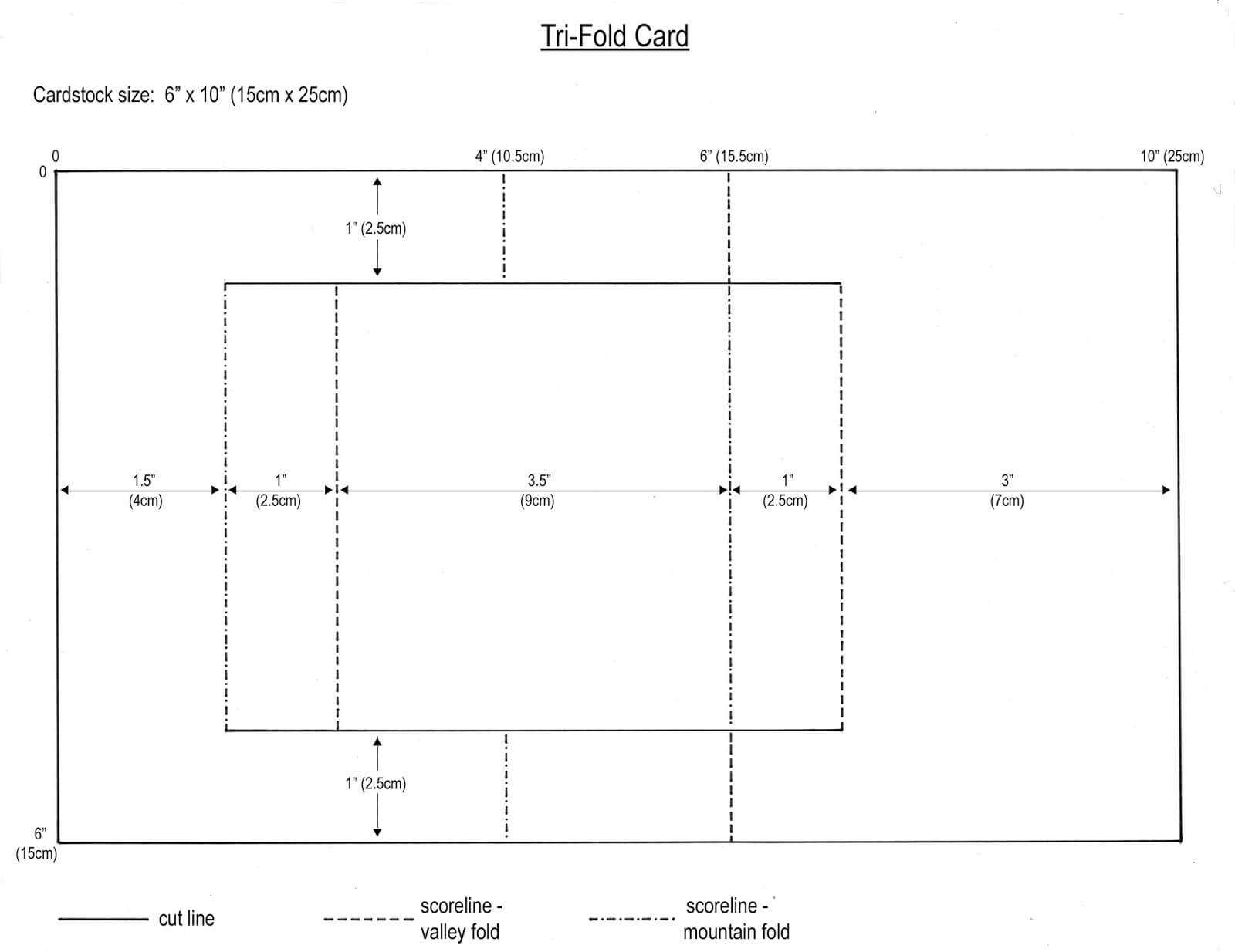 From My Craft Room: Tri Fold Card Template Inside Three Fold Card Template