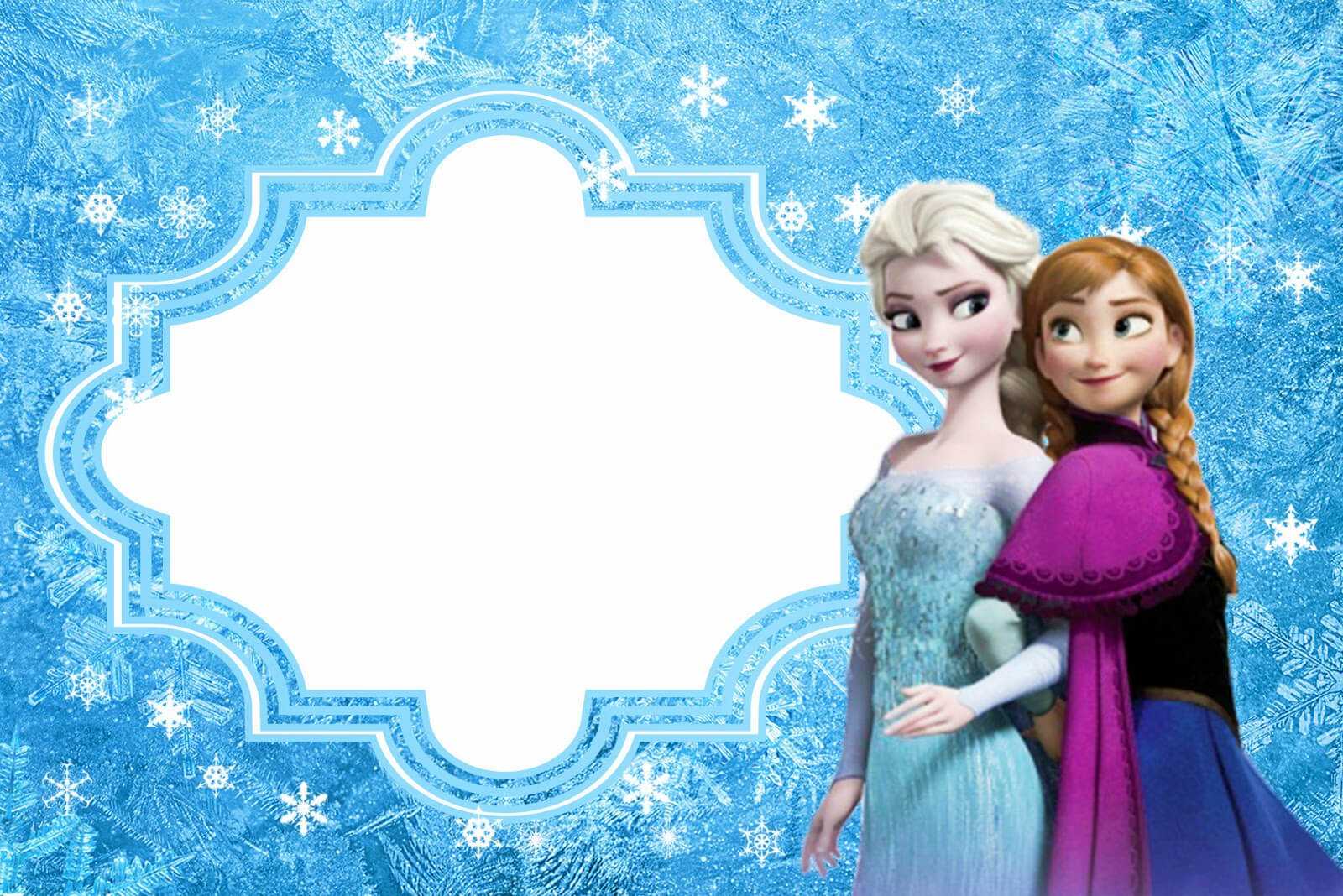 Frozen: Free Printable Cards Or Party Invitations. – Oh My In Frozen Birthday Card Template