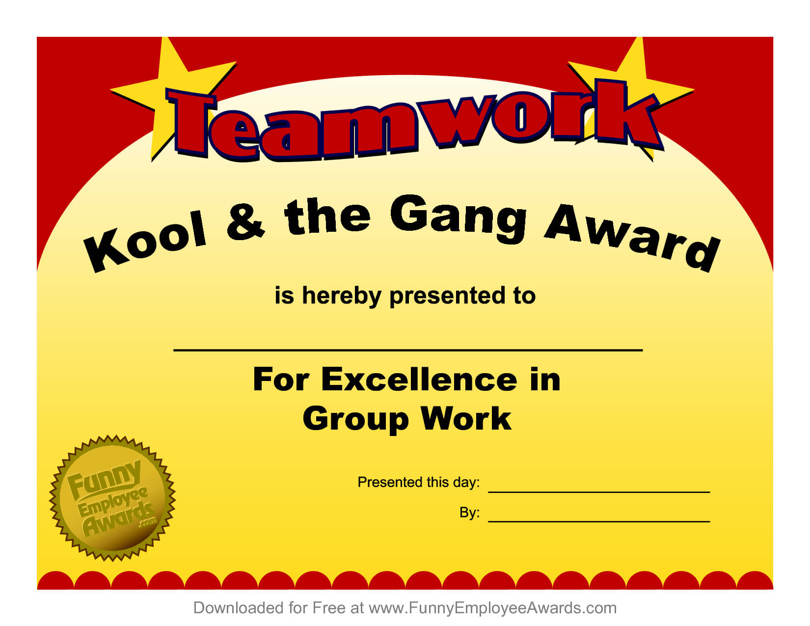 Fun Award Templatefree Employee Award Certificate Templates Inside Funny Certificates For Employees Templates