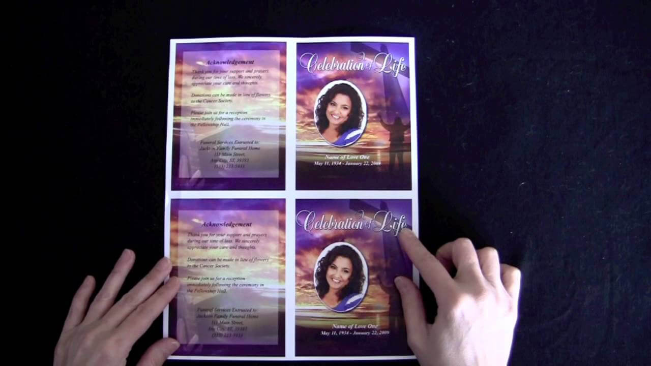 Funeral Memorial Cards With Regard To Memorial Cards For Inside Memorial Cards For Funeral Template Free