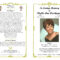 Funeral Program Template Sample Free Loving Memory Templates pertaining to Remembrance Cards Template Free
