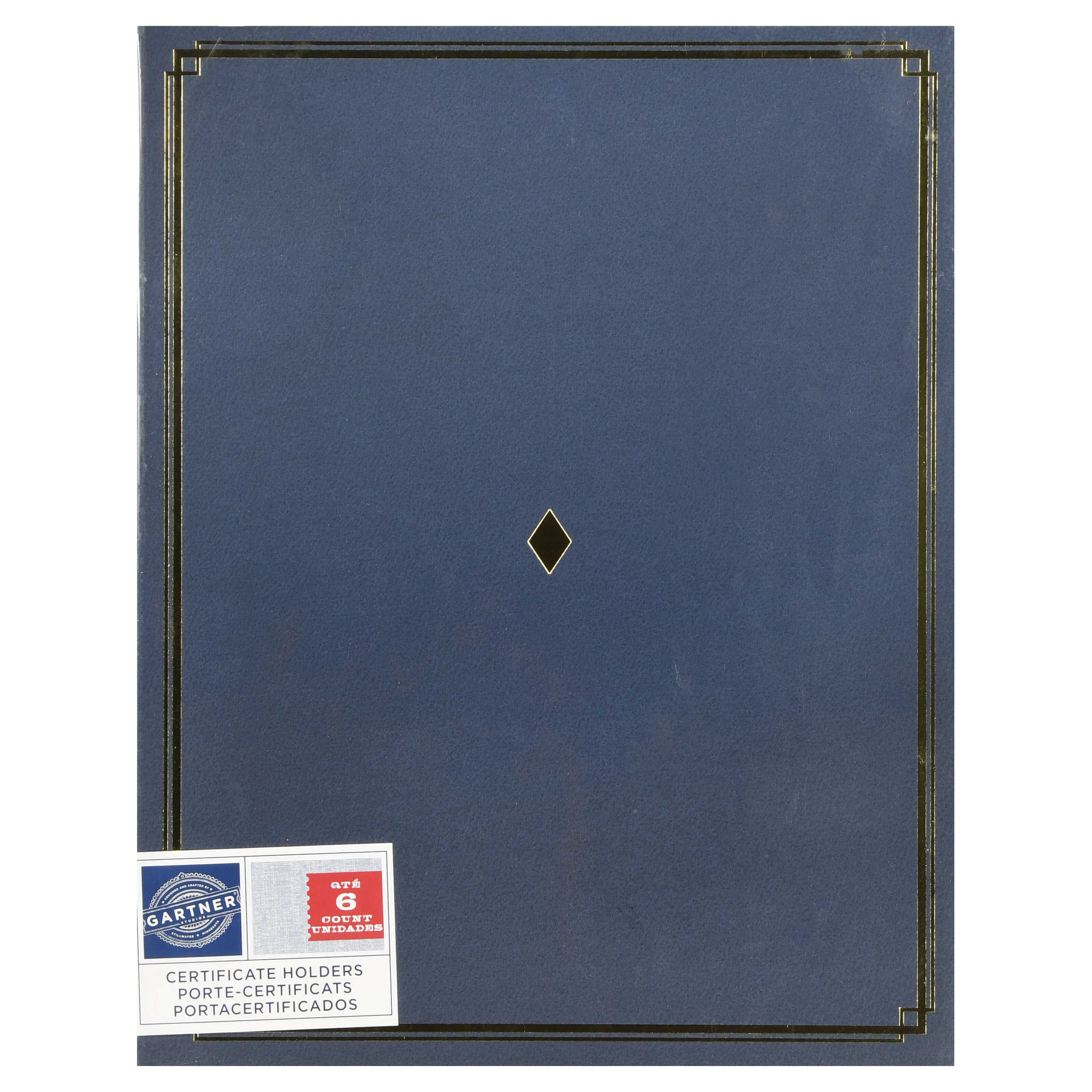 Gartner Studios Blue Award Certificate Holder With Gold Foil, 6 Count With Regard To Gartner Certificate Templates