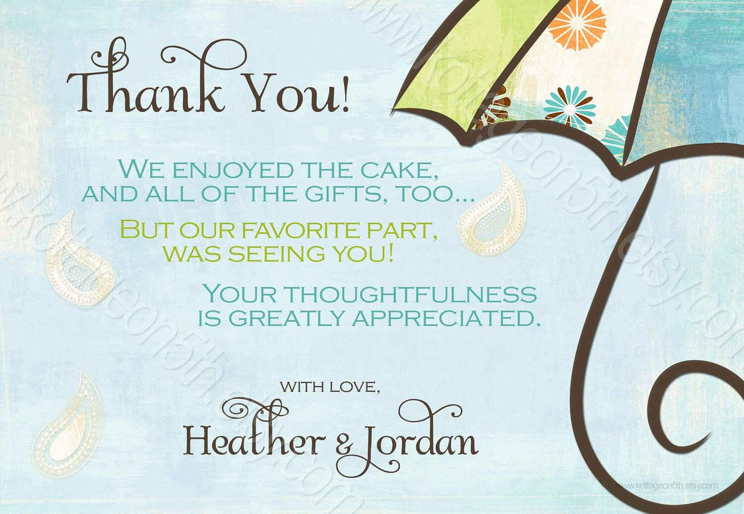 Generic Baby Shower Thank You Wording - Yahoo Image Search Pertaining To Template For Baby Shower Thank You Cards