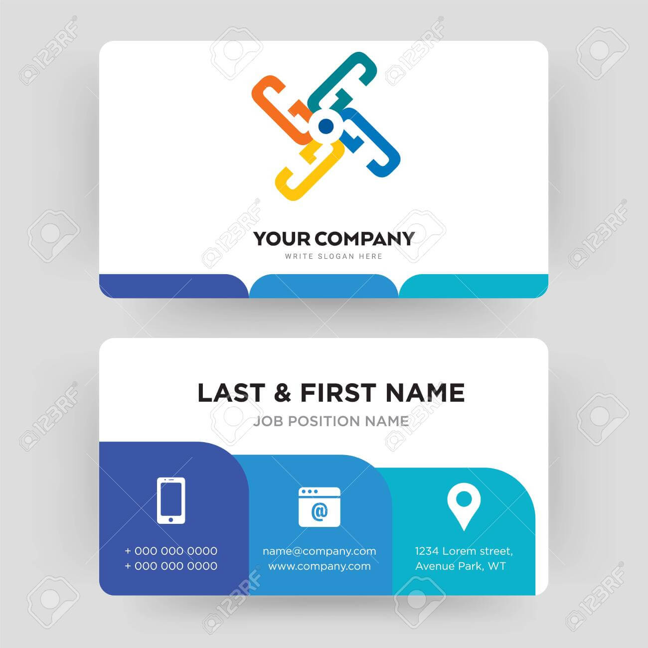 Generic, Business Card Design Template, Visiting For Your Company,.. Pertaining To Generic Business Card Template