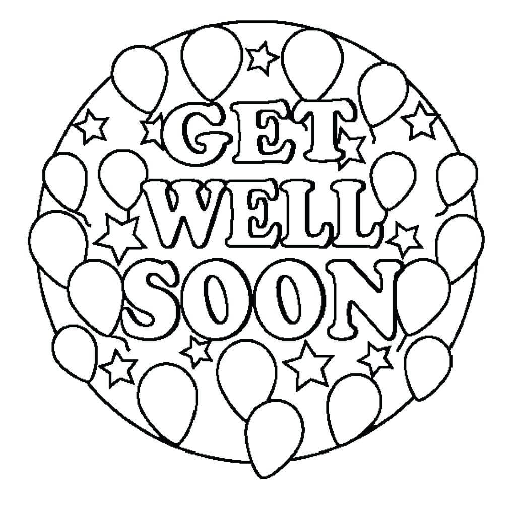 Get Well Soon Cards Coloring Printable – Champprint.co Pertaining To Get Well Card Template