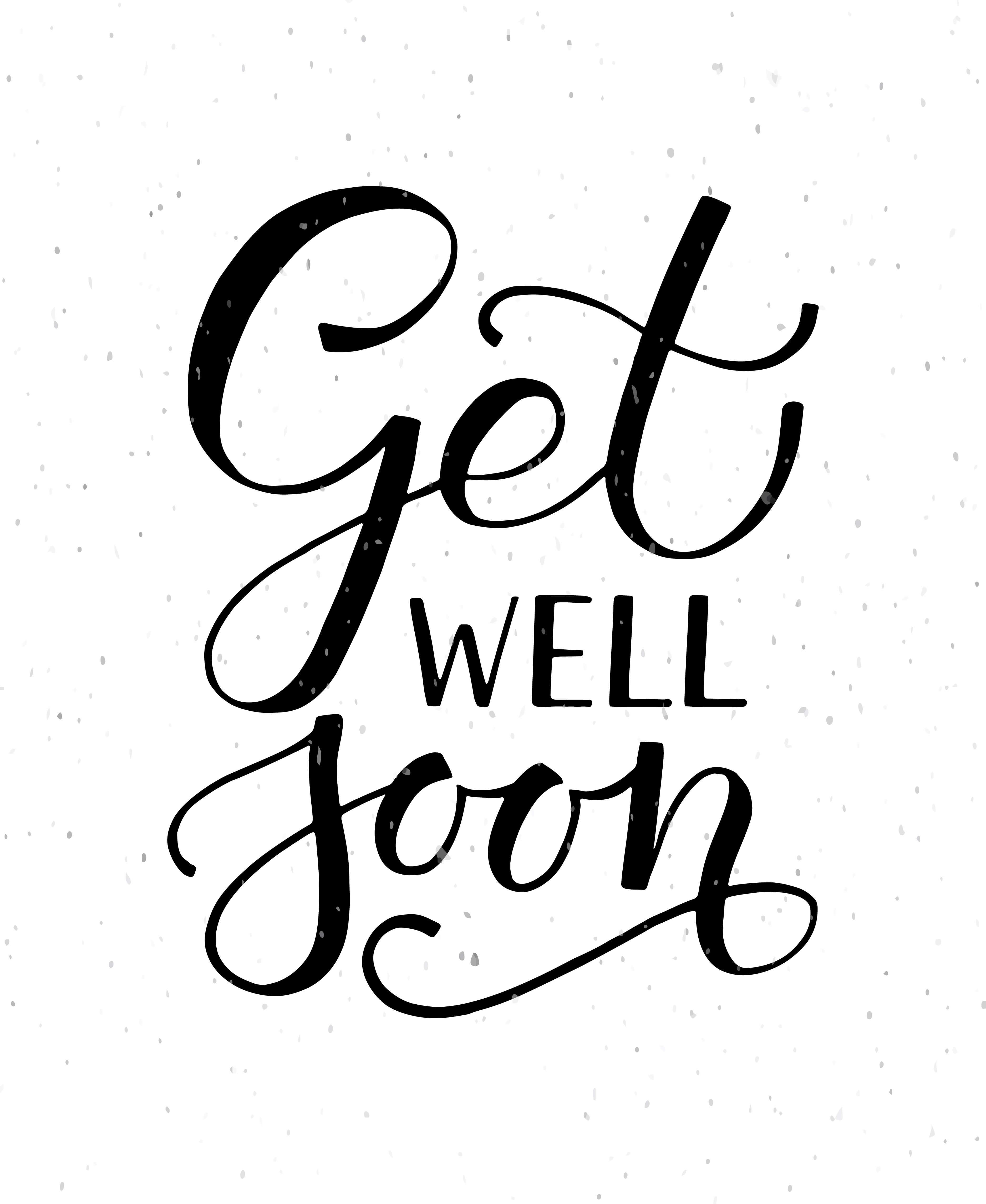 Get Well Soon Typography Cardalps View Art On In Get Well Card Template