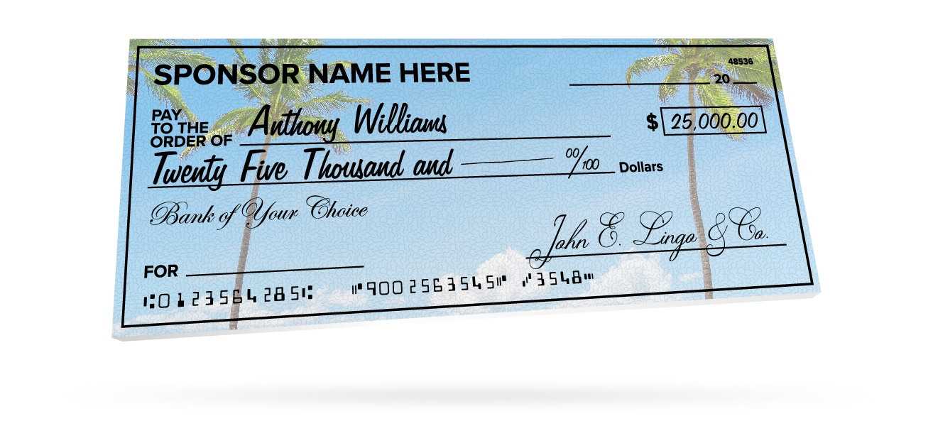 Giant Checks Pertaining To Customizable Blank Check Template