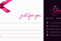 Gift Certificate Example Templates Massage Unique Nail regarding Nail Gift Certificate Template Free