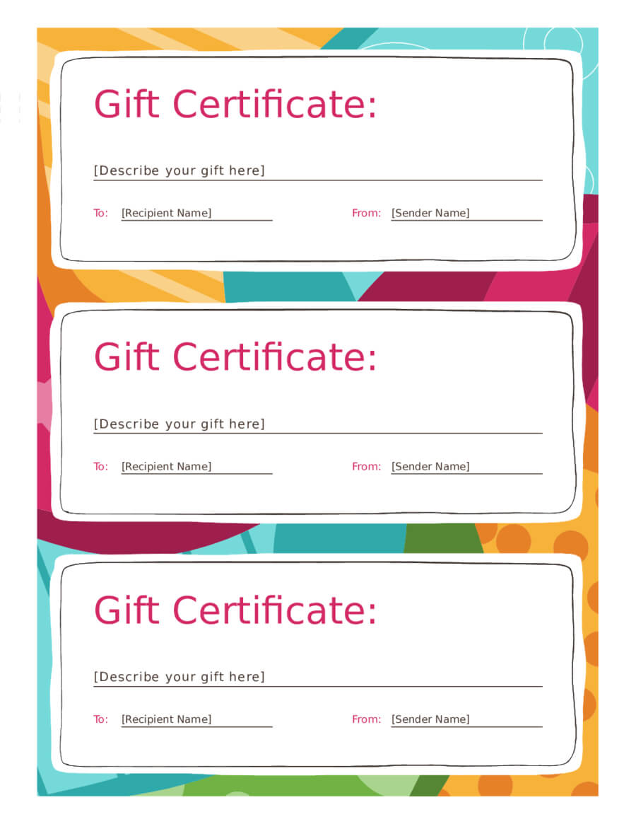 Gift Certificate Form – Edit, Fill, Sign Online | Handypdf Inside Fillable Gift Certificate Template Free