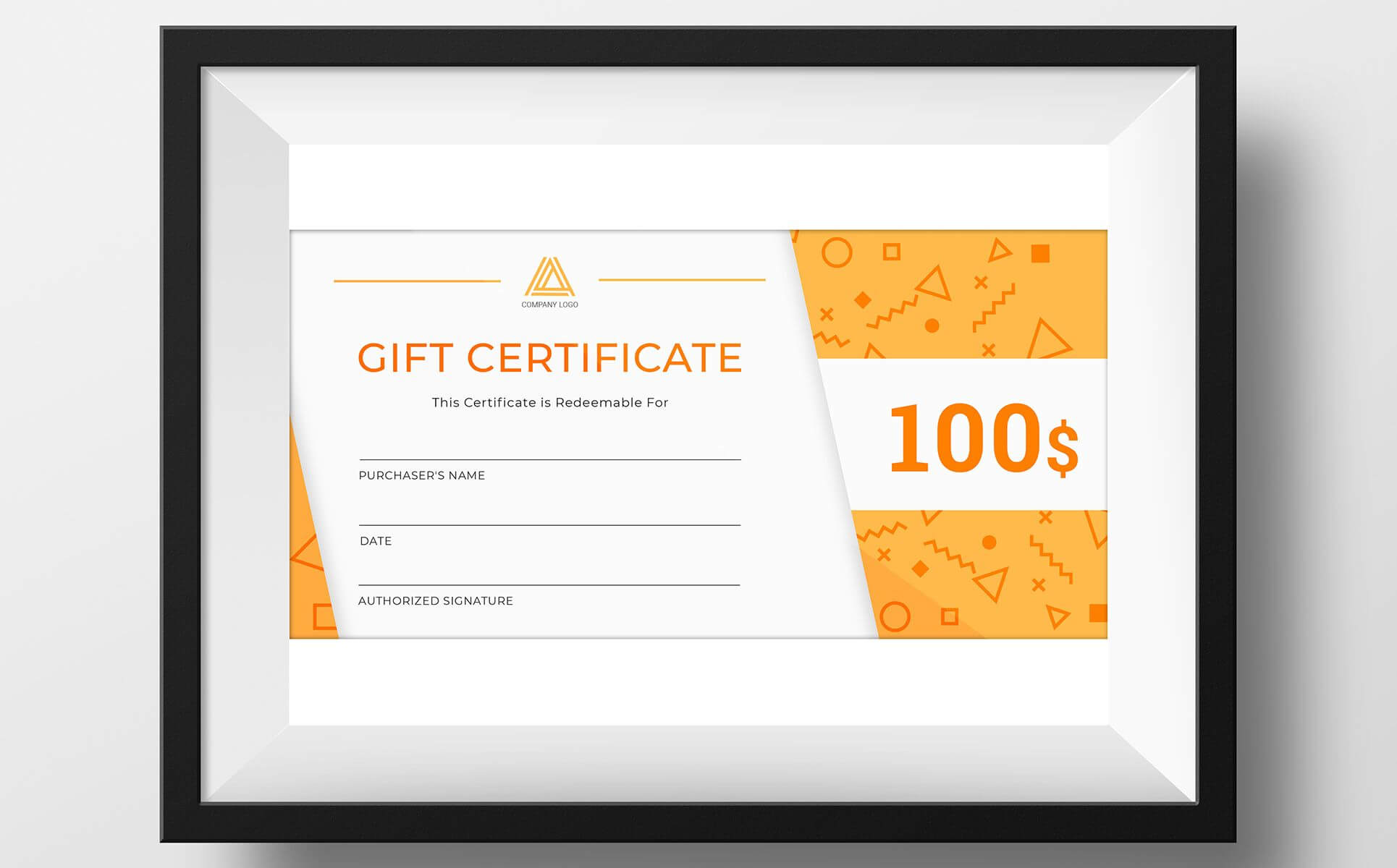 Gift Certificate Template | Design Illustration Art Intended For Company Gift Certificate Template