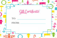 Gift Certificate Template For Kids Blanks | Loving Printable in Kids Gift Certificate Template