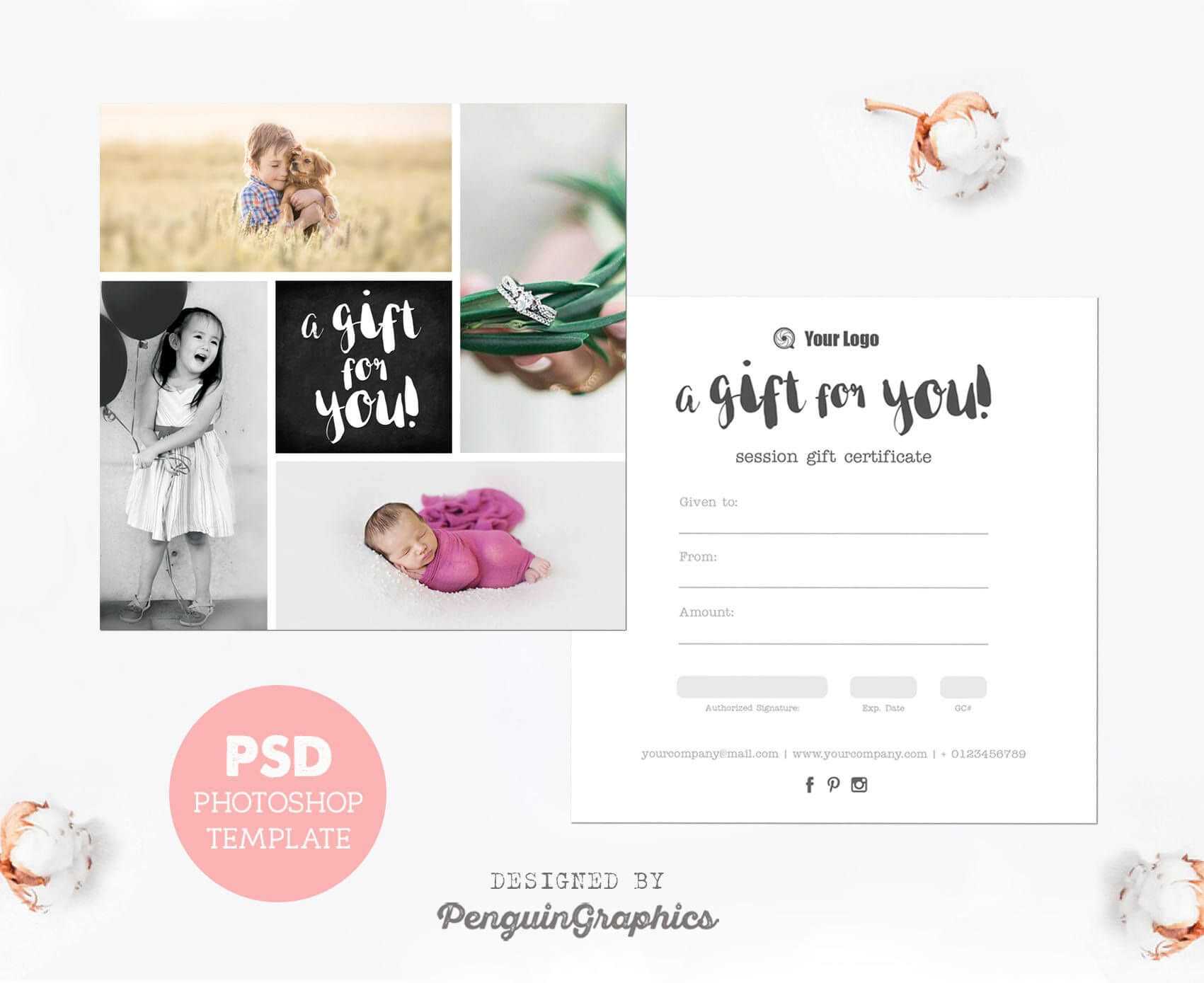 Gift Certificate Template. Photography Mini Session Gift Throughout Free Photography Gift Certificate Template