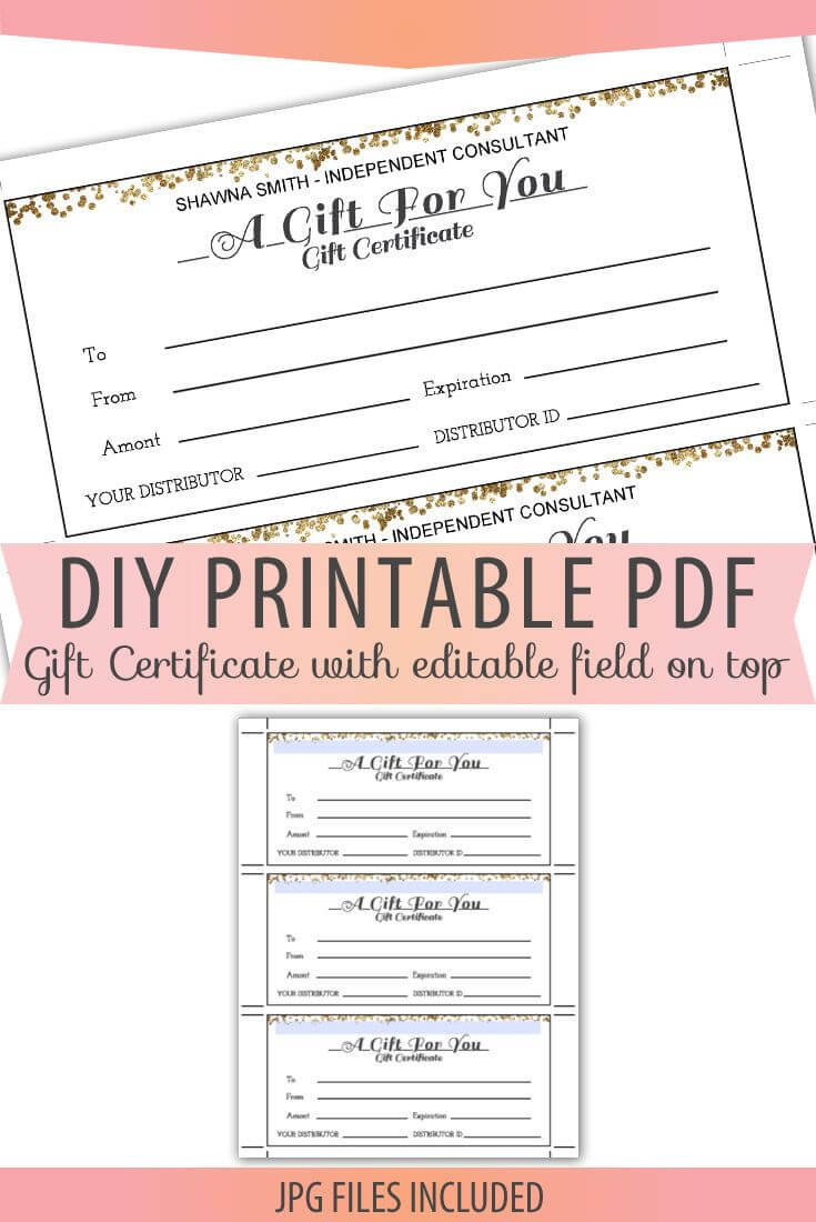 Gift Certificates Cosmetics Makeup Form Sheet Letter Size Inside Small Certificate Template