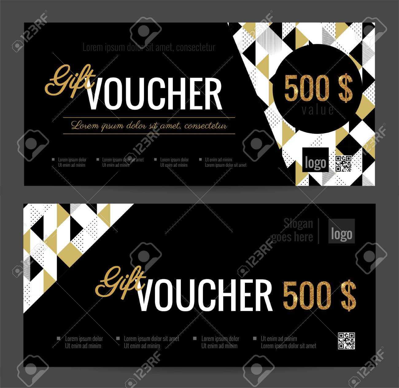 Gift Voucher Coupon Discount. Elegant Gift Certificate Template.. With Regard To Black And White Gift Certificate Template Free