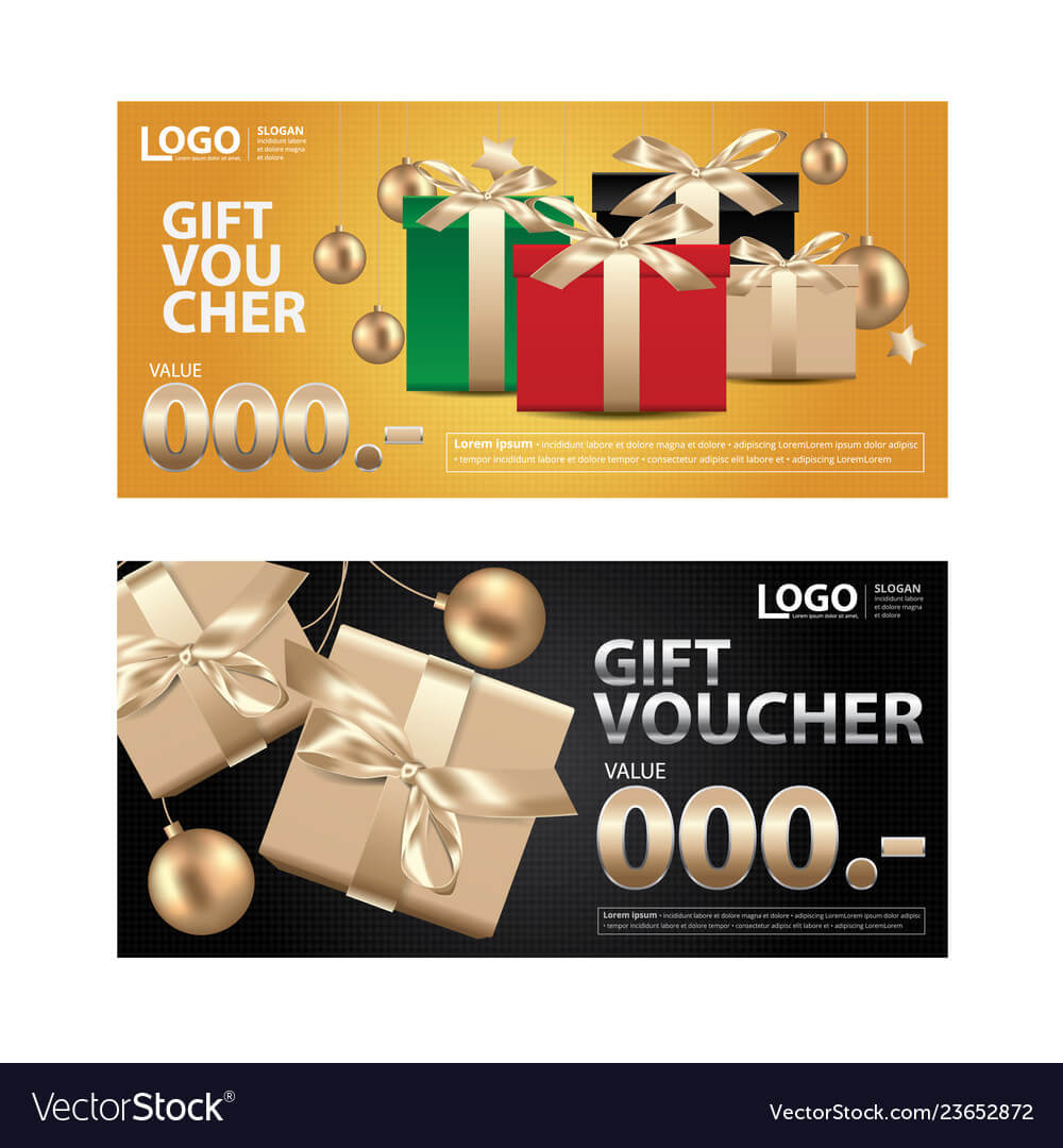 Gift Voucher Coupon Template For Your Business Vec Inside Gift Certificate Log Template