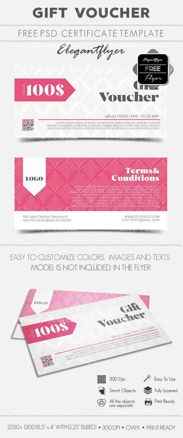 Gift Voucher – Free Gift Certificate Psd Template | Design Pertaining To Gift Certificate Template Photoshop