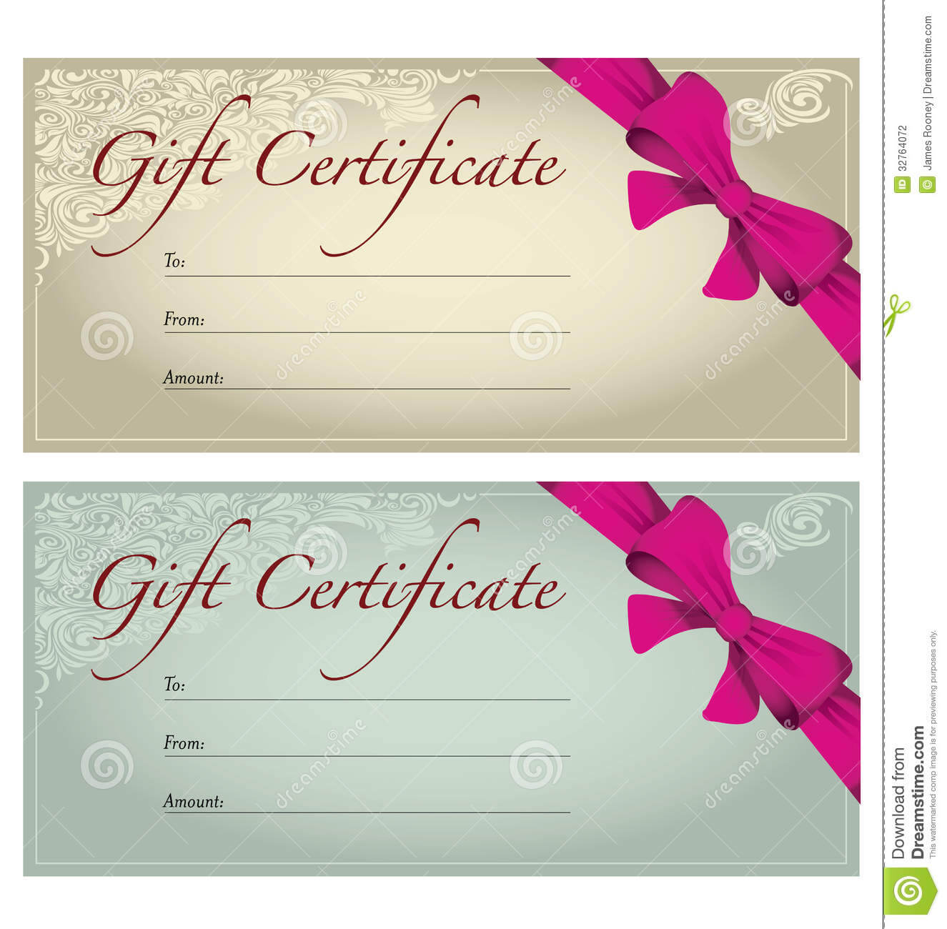 Gift Voucher Stock Illustration. Illustration Of Business Regarding Free Photography Gift Certificate Template