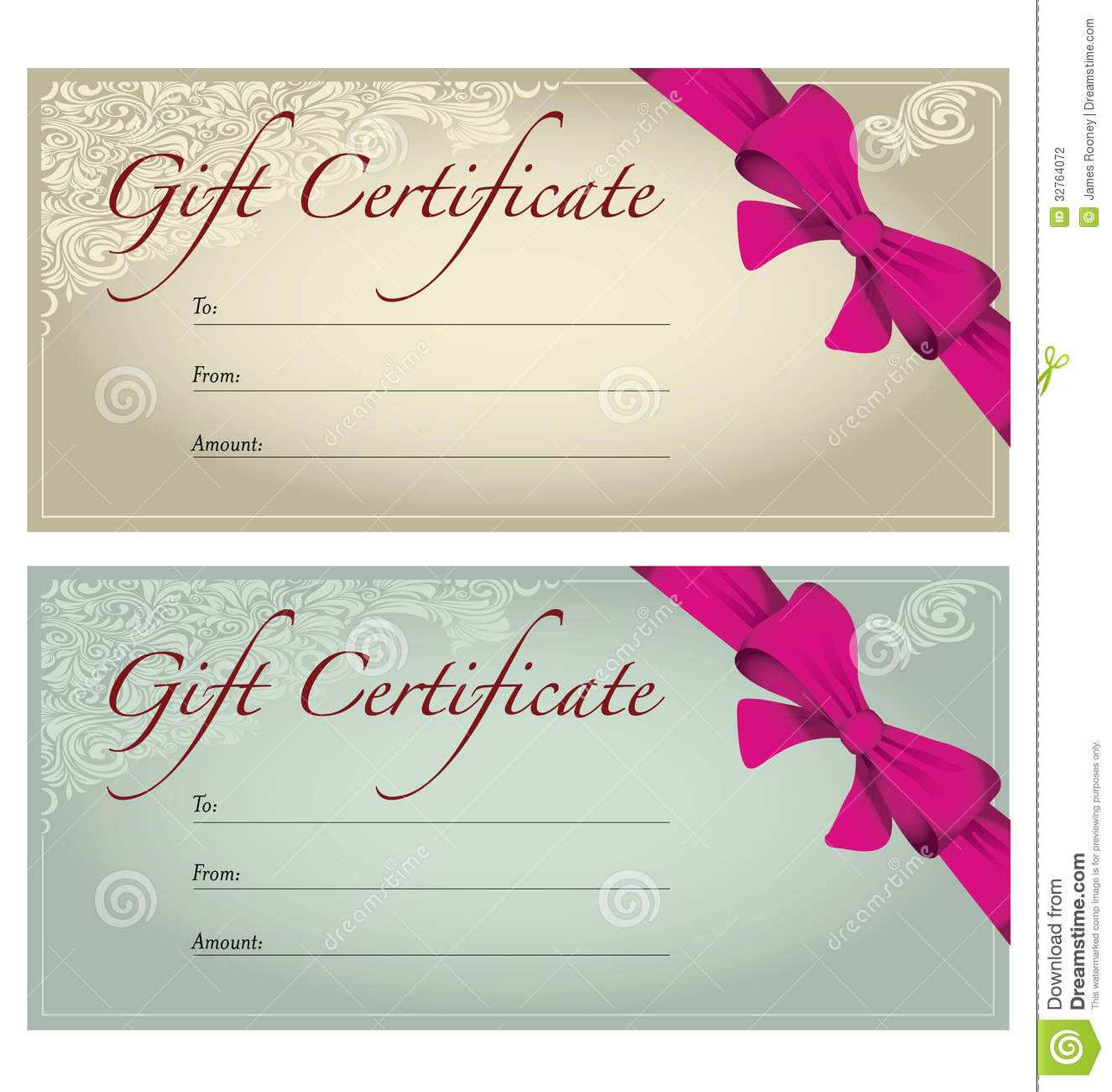 Gift Voucher Stock Illustration. Illustration Of Business Regarding Free Photography Gift Certificate Template