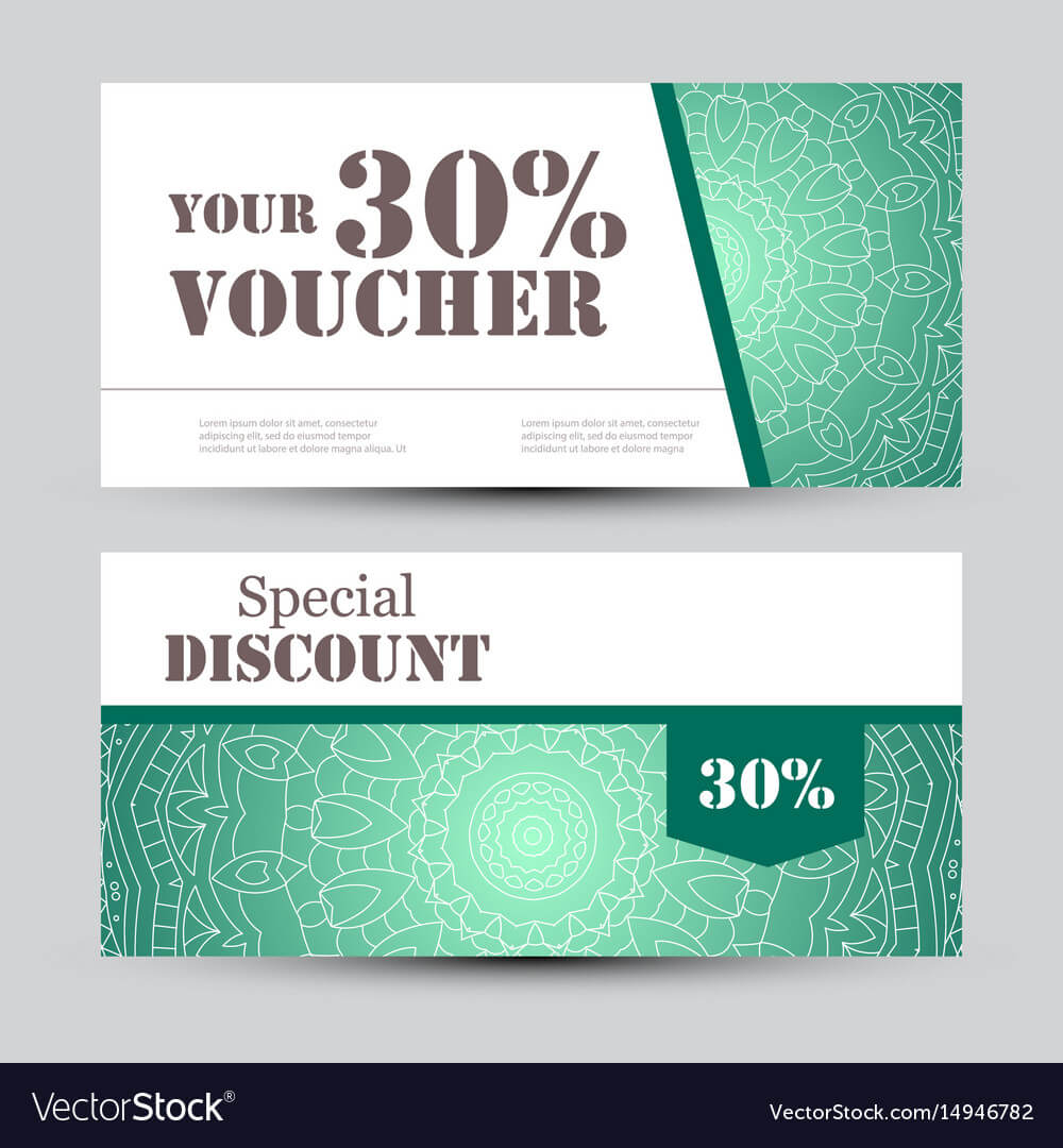 Gift Voucher Template With Mandala Design Pertaining To Magazine Subscription Gift Certificate Template