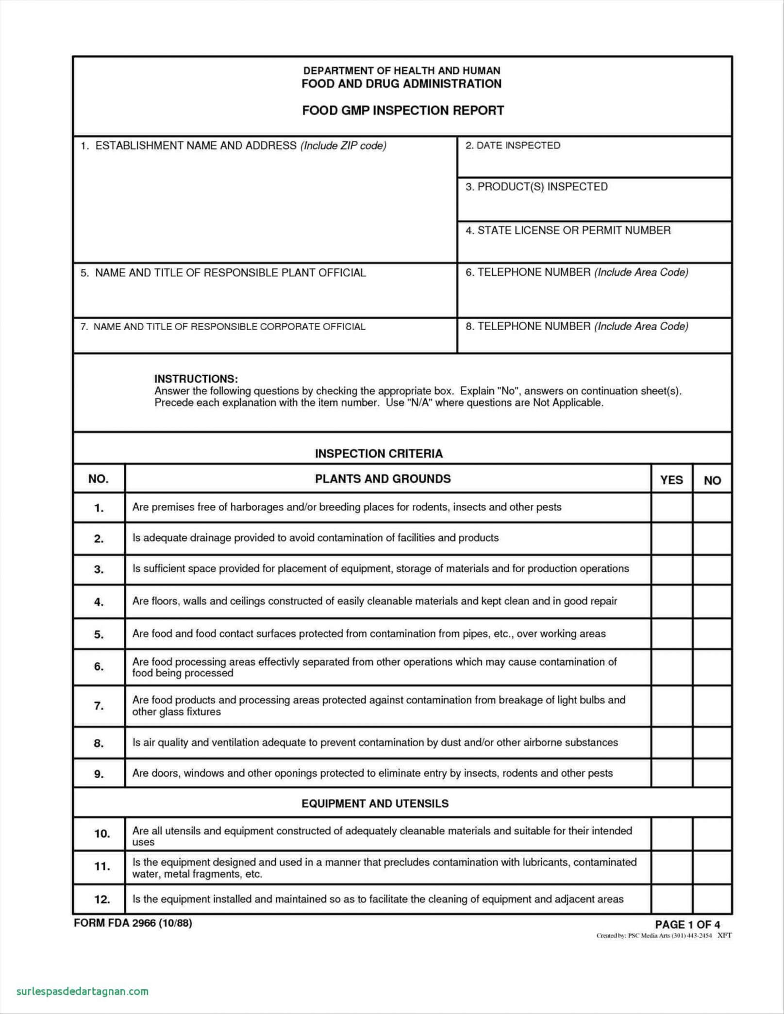Gmp Inspection Report Template Within Gmp Audit Report Template