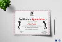 Golf Appreciation Certificate Template inside Golf Certificate Templates For Word
