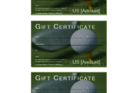 Golf Gift Certificate - Download This Free Printable Golf in Golf Gift Certificate Template