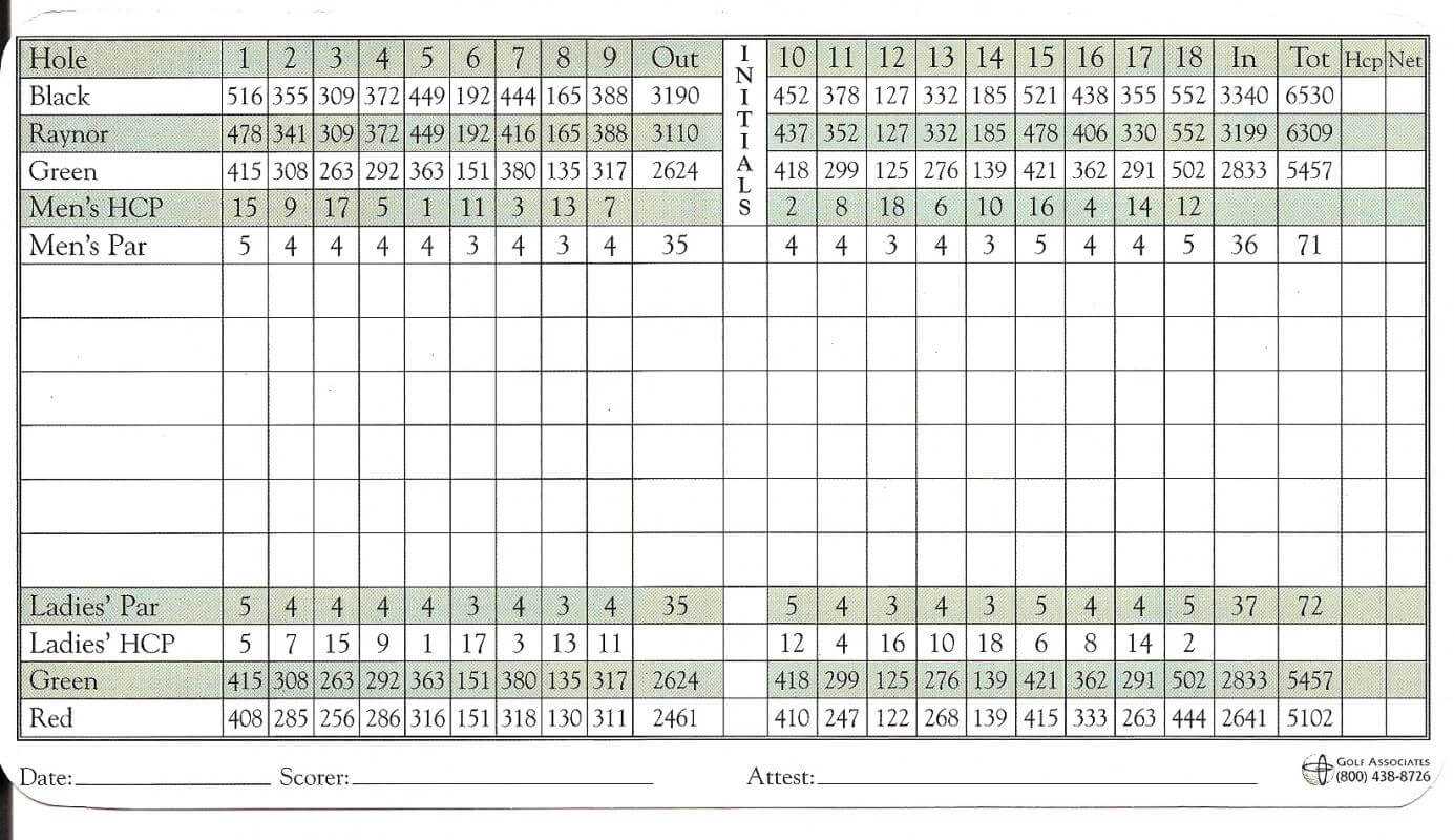 Golf Scorecard Template | Template Business Inside Golf Score Cards Template