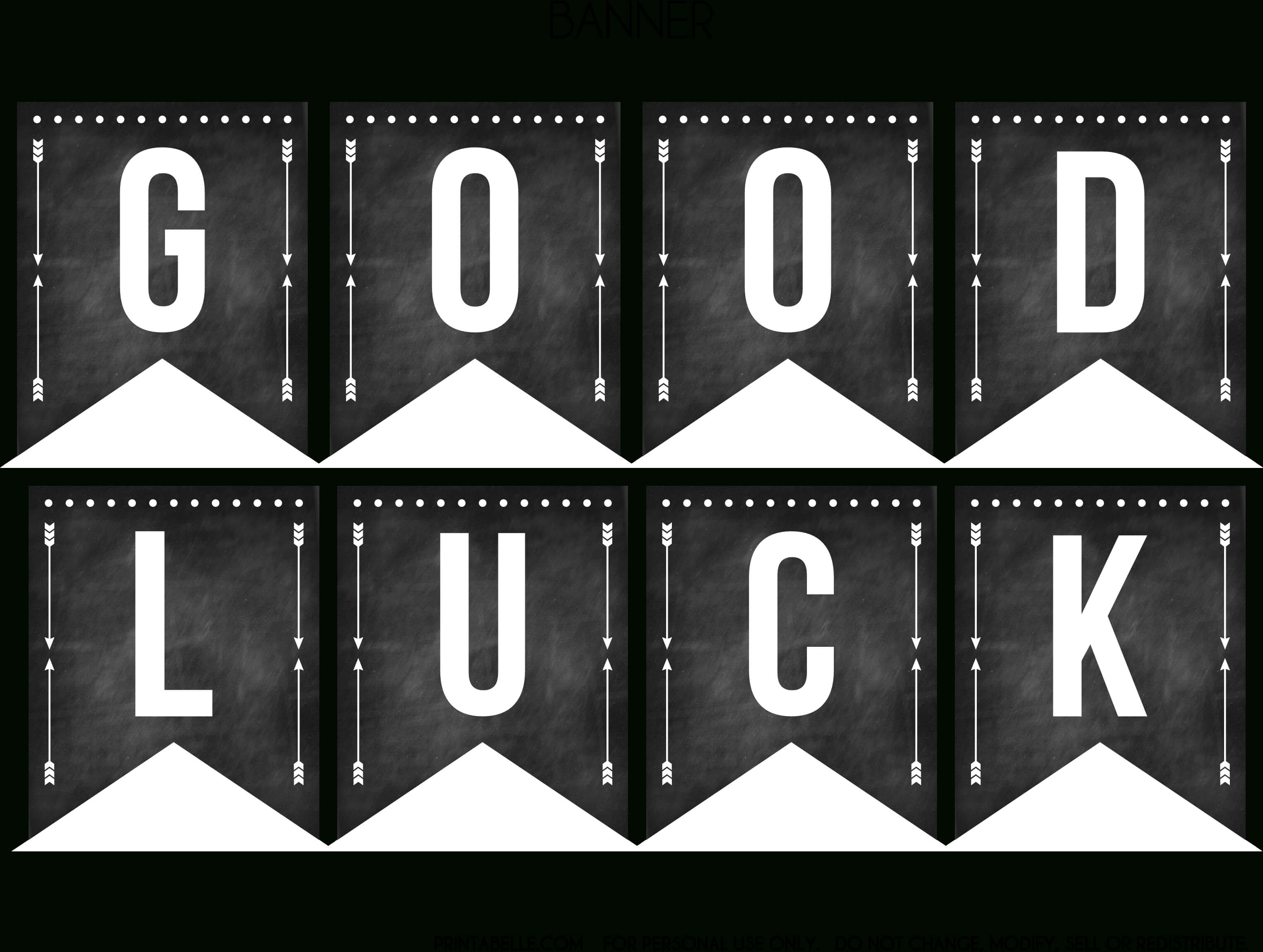 Good Luck Banner Template Best Template Examples In Good Luck Banner Template