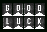 Good Luck Banner Template Best Template Examples | Sweet intended for Good Luck Banner Template